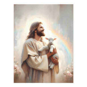 Save The Lamb, Christian Wall Art, Leave The 99 Photo Print