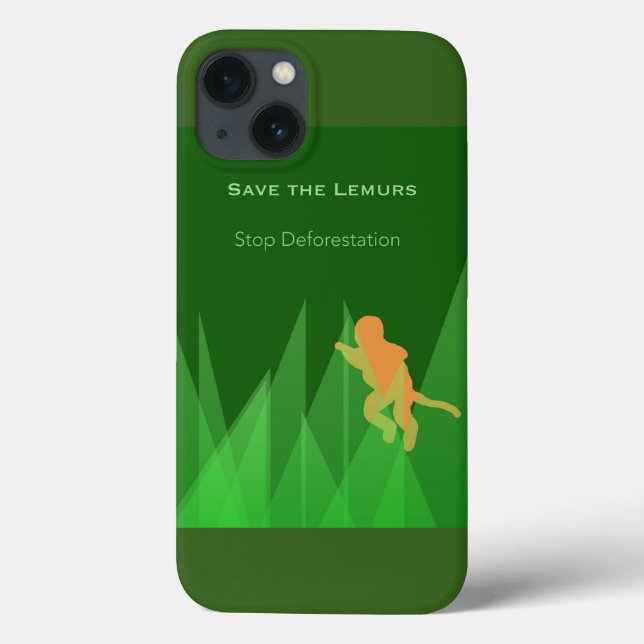 Save the Lemurs Case-Mate iPhone Case (Back)