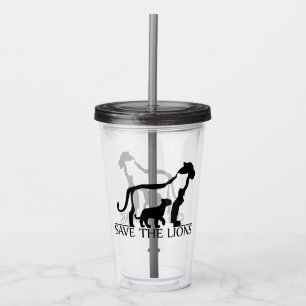Save the Lions Acrylic Tumbler