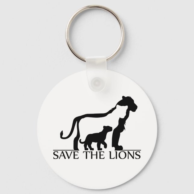 Save the Lions Keychain (Front)