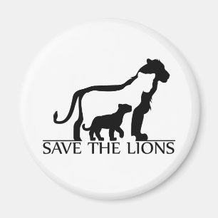 Save the Lions Magnet