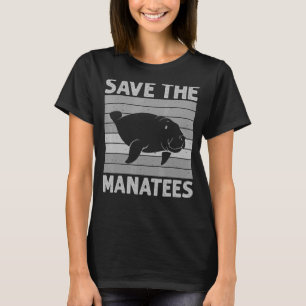 Save The Manatee For Men Women Floaty Potato T-Shirt