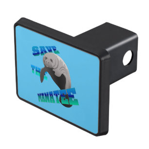 Save the manatee trailer hitch cover