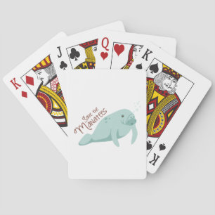 Save The Manatees Playing Cards