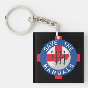 SAVE THE MANUALS KEYCHAIN