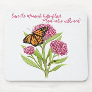 Save the Monarch Butterfly Mouse Pad