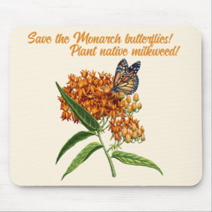 Save the Monarch Butterfly Mouse Pad