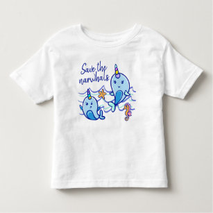 Save the Narwhals Toddler T-shirt