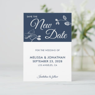 Save The New Date wedding postponement floral