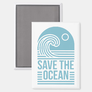 Save the ocean activist quotes beach aesthetic magnet