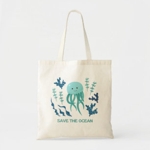 Save the ocean  tote bag
