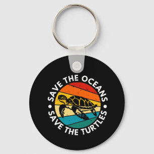 Save The Oceans Save The Turtles Keychain
