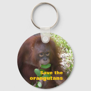 Save the Orangutans Keychain