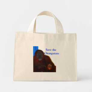 Save the Orangutans Mini Tote Bag