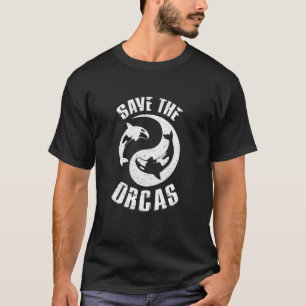 Save The Orcas Orca Killer Whale Sea Panda Dive Di T-Shirt