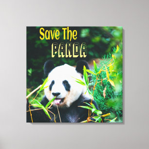 Save The Panda Canvas Print