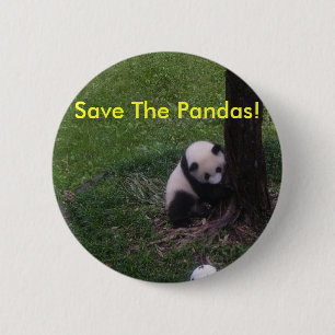 Save The Pandas! 2 Inch Round Button