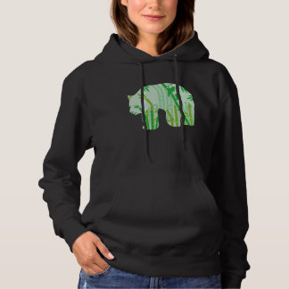 Save the Pandas Bamboo Silhouette of a Panda Bear Hoodie