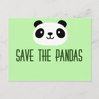 Save The Pandas Postcard