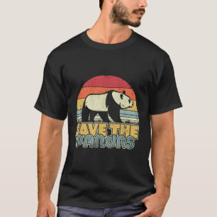 Save The Pandas Style Panda T-Shirt