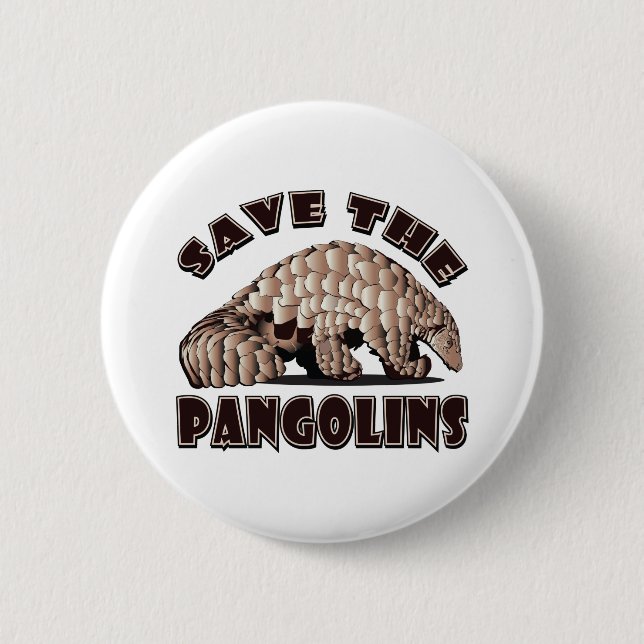 Save-The-Pangolin 2 Inch Round Button (Front)