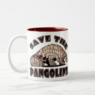 Save-The-Pangolin Two-Tone Coffee Mug