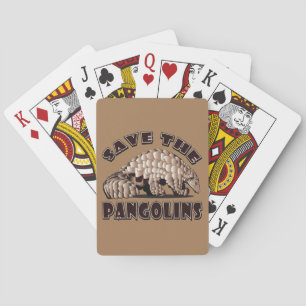 Save The Pangolins Playing Cards