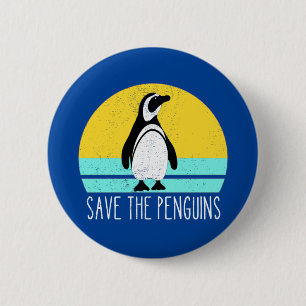 Save The Penguins 2 Inch Round Button