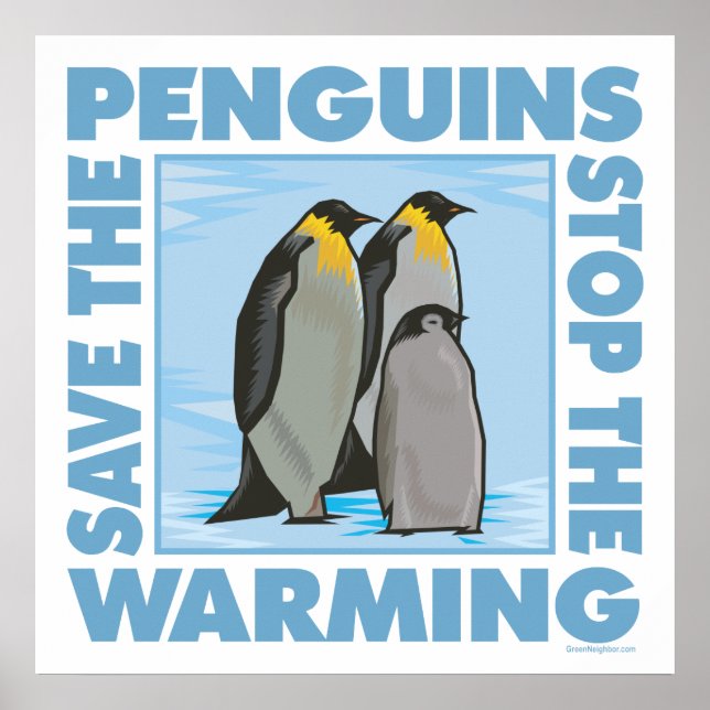 Save the Penguins Poster (Front)