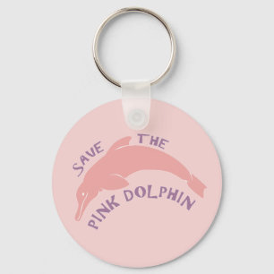 Save the Pink Dolphin Keychain
