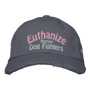 Save the Pitbull, Euthanize the Human Dog Fighters Embroidered Hat