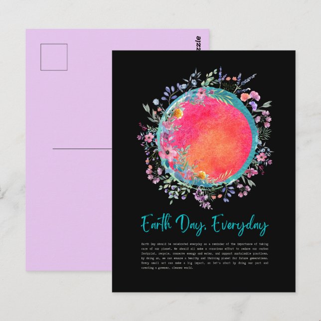 Save the Planet,  Earth Day Everyday  Postcard (Front/Back)