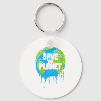 Save The Planet Earth Day Keychain