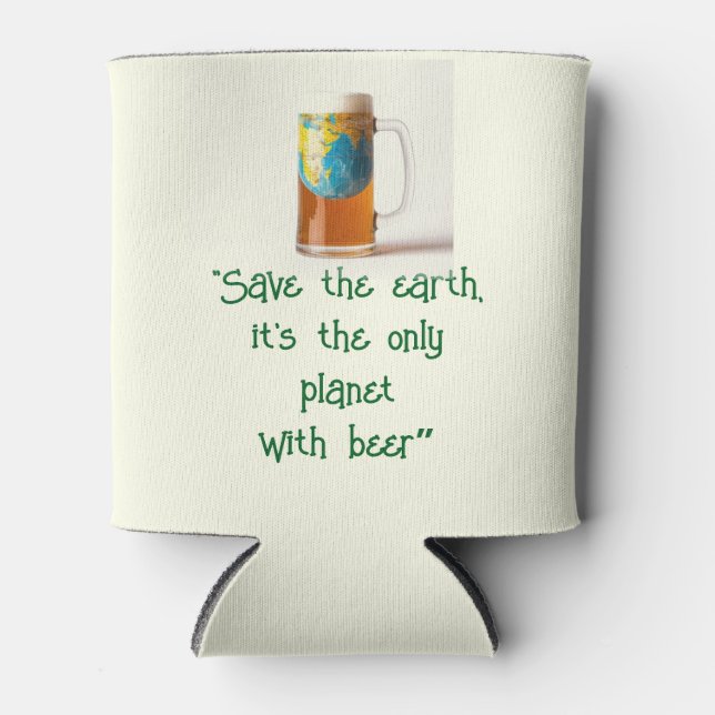 “Save the Planet” Koozie Bottle Cooler (Front)