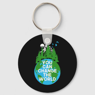 Save The Planet Mother Earth Cool Earth Day Lovers Keychain