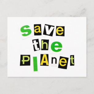 Save the Planet Postcard