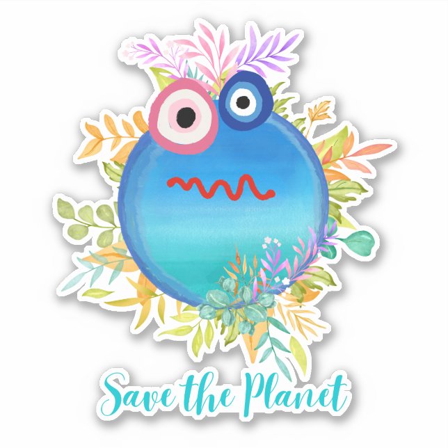 Save The Planet Sticker (Front)