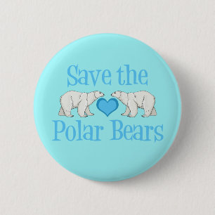 Save the Polar Bears 2 Inch Round Button