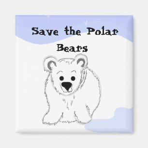 Save the Polar Bears Magnet