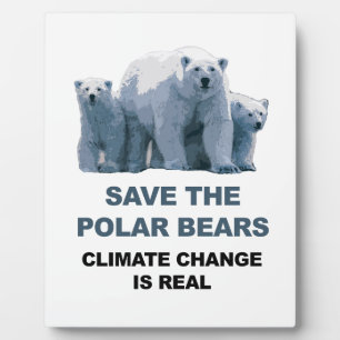 Save the Polar Bears Plaque