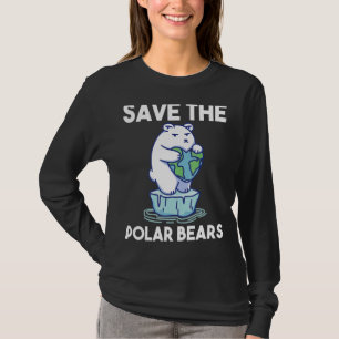 Save The Polar Bears  Polar Bear North Pole T-Shirt