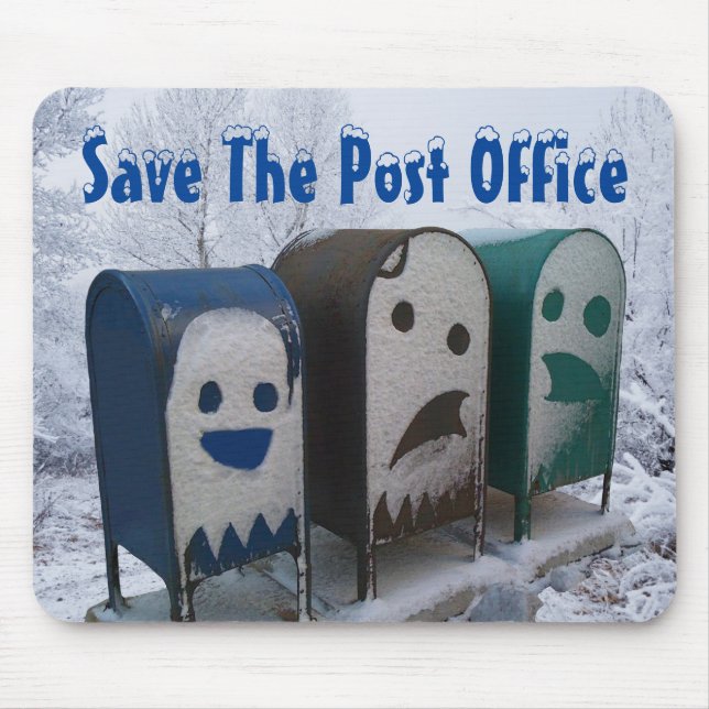 Save The Post Office Mouse Pad (Front)