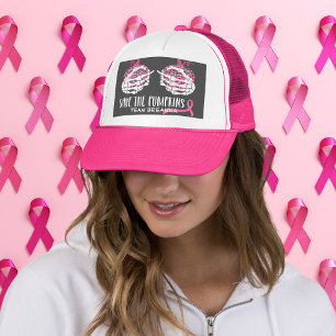 Save the Pumpkins Breast Cancer Awareness Trucker Hat
