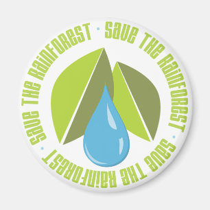 Save the Rainforest Earth Day Tees and Gifts Magnet