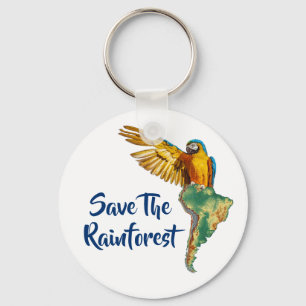 Save The Rainforest Keychain