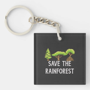 Save The Rainforest Keychain