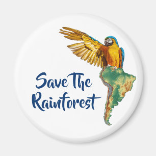 Save The Rainforest Magnet