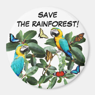 SAVE THE RAINFOREST MAGNET