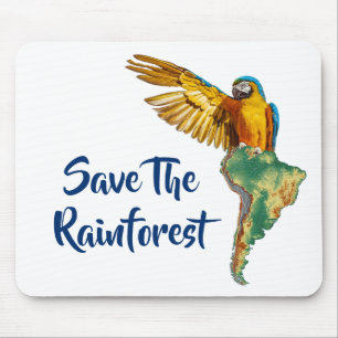 Save The Rainforest Mouse Pad