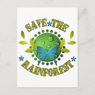 Save the Rainforest Postcard
